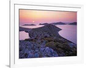 View from Mana Island at Sunset, Kornati National Park, Croatia, May 2009-Popp-Hackner-Framed Photographic Print