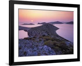 View from Mana Island at Sunset, Kornati National Park, Croatia, May 2009-Popp-Hackner-Framed Photographic Print