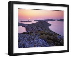 View from Mana Island at Sunset, Kornati National Park, Croatia, May 2009-Popp-Hackner-Framed Photographic Print