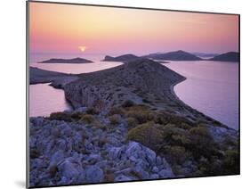 View from Mana Island at Sunset, Kornati National Park, Croatia, May 2009-Popp-Hackner-Mounted Photographic Print