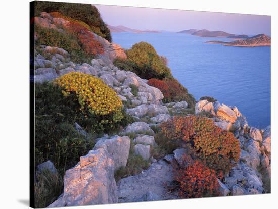 View from Mana Island South Along the Islands of Kornati National Park, Croatia, May 2009-Popp-Hackner-Stretched Canvas