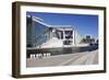 View from Marie Elisabeth Lueders Haus building over Spree River to TV Tower, Berlin Mitte, Berlin,-Markus Lange-Framed Photographic Print