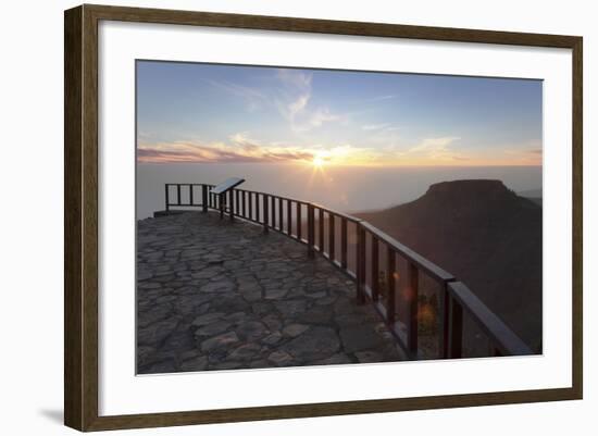 View from Mirador De Igualero over Barranco Del Erque to Table Mountain Fortaleza-Markus Lange-Framed Photographic Print