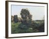View from Moncel-Sur-Seine, circa 1868-Henri-Joseph Harpignies-Framed Giclee Print