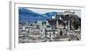 View from Monchsberg Hill towards old town, Salzburg, Austria, Europe-Hans-Peter Merten-Framed Photographic Print