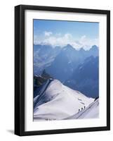 View from Mont Blanc Towards Grandes Jorasses, French Alpes, France-Upperhall Ltd-Framed Photographic Print