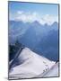 View from Mont Blanc Towards Grandes Jorasses, French Alpes, France-Upperhall Ltd-Mounted Photographic Print