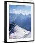 View from Mont Blanc Towards Grandes Jorasses, French Alpes, France-Upperhall Ltd-Framed Photographic Print