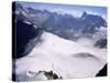 View from Mont Blanc Towards Grandes Jorasses, French Alps, France-Upperhall Ltd-Stretched Canvas