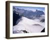 View from Mont Blanc Towards Grandes Jorasses, French Alps, France-Upperhall Ltd-Framed Photographic Print