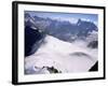 View from Mont Blanc Towards Grandes Jorasses, French Alps, France-Upperhall Ltd-Framed Photographic Print