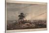 View from Mont St Jean of the Battle of Waterloo, 1816 (Coloured Aquatint)-null-Stretched Canvas