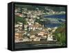 View from Monte De Guia of Horta, Faial, Azores, Portugal, Atlantic, Europe-Ken Gillham-Framed Stretched Canvas