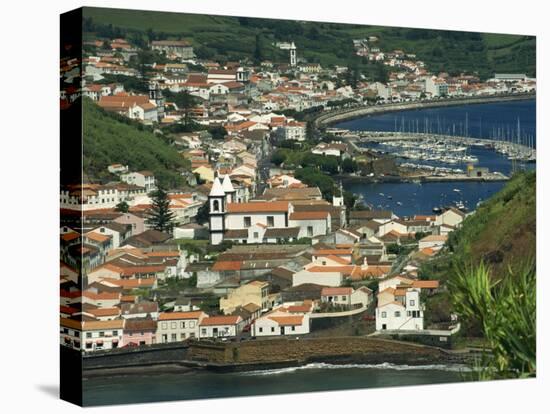 View from Monte De Guia of Horta, Faial, Azores, Portugal, Atlantic, Europe-Ken Gillham-Stretched Canvas