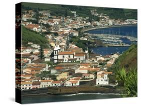 View from Monte De Guia of Horta, Faial, Azores, Portugal, Atlantic, Europe-Ken Gillham-Stretched Canvas