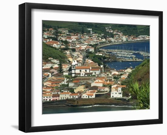 View from Monte De Guia of Horta, Faial, Azores, Portugal, Atlantic, Europe-Ken Gillham-Framed Photographic Print