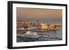 View from Montjuic to Port Vell with World Trade Center at Port Vell and Torre de Sant Jaume I , Ba-Markus Lange-Framed Photographic Print