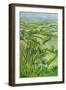 View from Mount Gargan, Limousin,France 2010-Joan Thewsey-Framed Giclee Print