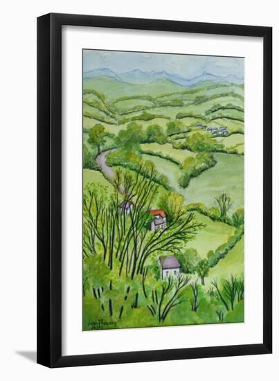View from Mount Gargan, Limousin,France 2010-Joan Thewsey-Framed Giclee Print