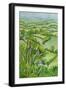 View from Mount Gargan, Limousin,France 2010-Joan Thewsey-Framed Giclee Print