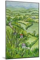 View from Mount Gargan, Limousin,France 2010-Joan Thewsey-Mounted Giclee Print