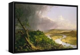 View from Mount Holyoke, Northampton, Massachusetts, after a Thunderstorm—The Oxbow, 1836-Thomas Cole-Framed Stretched Canvas