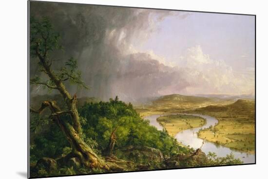 View from Mount Holyoke, Northampton, Massachusetts, after a Thunderstorm—The Oxbow, 1836-Thomas Cole-Mounted Giclee Print