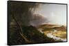 View from Mount Holyoke, Northampton, Massachusetts, after a Thunderstorm - The Oxbow-Thomas Cole-Framed Stretched Canvas