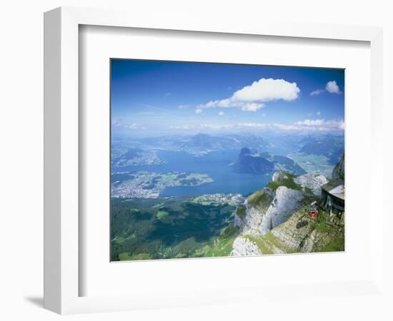 View from Mount Pilatus Over Lake Lucerne, Switzerland-Simon Harris-Framed Photographic Print