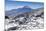 View from Mount Ruapehu of Mount Ngauruhoe with a Ski Cottage in the Foreground-Michael Runkel-Mounted Photographic Print