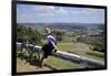 View from Mount Warsberg to Saarburg, Saar River, Rhineland-Palatinate, Germany, Europe-Hans-Peter Merten-Framed Photographic Print