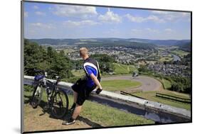 View from Mount Warsberg to Saarburg, Saar River, Rhineland-Palatinate, Germany, Europe-Hans-Peter Merten-Mounted Photographic Print