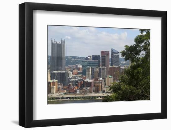 View from Mount Washington, Pittsburgh, Pennsylvania, USA.-Susan Pease-Framed Photographic Print