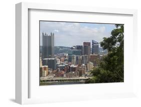 View from Mount Washington, Pittsburgh, Pennsylvania, USA.-Susan Pease-Framed Photographic Print