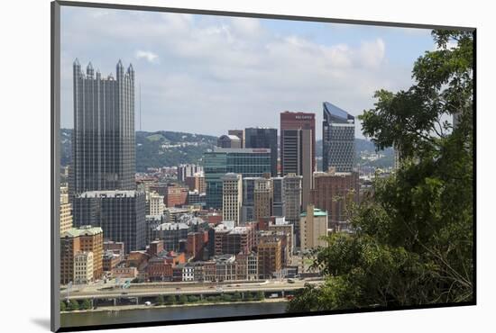 View from Mount Washington, Pittsburgh, Pennsylvania, USA.-Susan Pease-Mounted Photographic Print