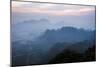 View from Mount Zwegabin at Sunrise, Hpa An, Kayin State (Karen State), Myanmar (Burma), Asia-Matthew Williams-Ellis-Mounted Photographic Print