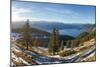 View from Mt. Jochberg, Wetterstein mountain range and Karwendel mountain range. Germany-Martin Zwick-Mounted Photographic Print