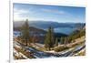 View from Mt. Jochberg, Wetterstein mountain range and Karwendel mountain range. Germany-Martin Zwick-Framed Photographic Print