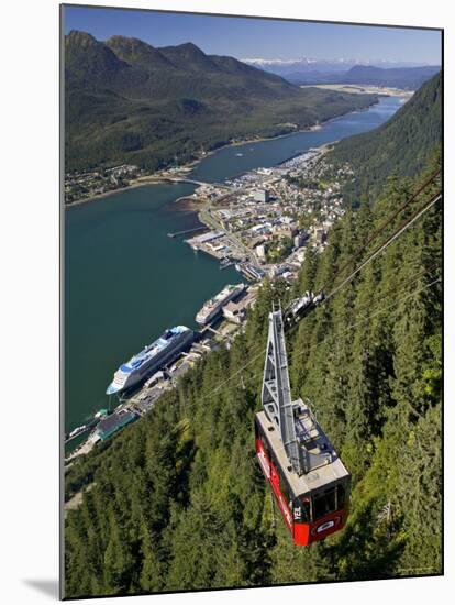 View from Mt. Robert'S, Juneau, Alaska, USA-Walter Bibikow-Mounted Photographic Print