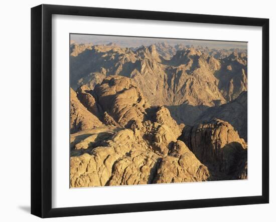 View from Mt. Sinai at Sunrise, Egypt-Rolf Nussbaumer-Framed Photographic Print