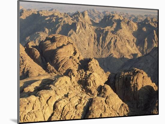 View from Mt. Sinai at Sunrise, Egypt-Rolf Nussbaumer-Mounted Photographic Print