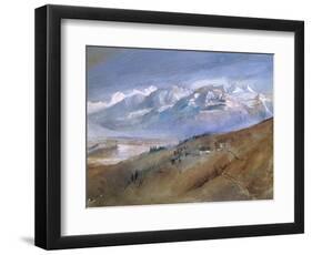 View from My Window at Mornex Where I Stayed a Year, 1862-John Ruskin-Framed Giclee Print