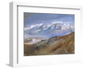 View from My Window at Mornex Where I Stayed a Year, 1862-John Ruskin-Framed Giclee Print