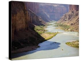 View from Nankoweap Overlook While Rafting the Grand Canyon. Grand Canyon National Park, Az.-Justin Bailie-Stretched Canvas