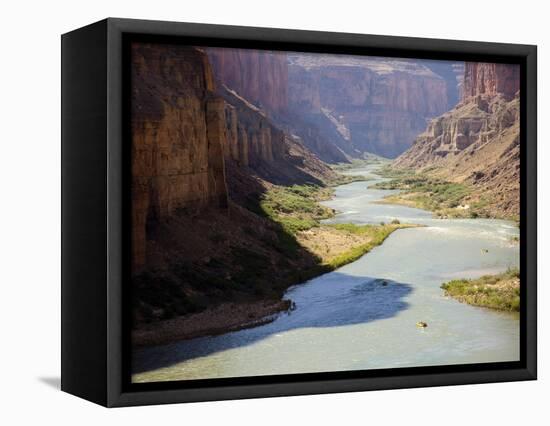 View from Nankoweap Overlook While Rafting the Grand Canyon. Grand Canyon National Park, Az.-Justin Bailie-Framed Stretched Canvas