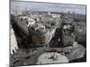 View from Nelson's Column Showing London Eye, Whitehall, Big Ben-null-Mounted Premium Photographic Print