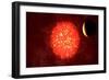 View from Neptune If Our Sun Were Replaced by Vy Canis Majoris-null-Framed Premium Giclee Print