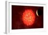 View from Neptune If Our Sun Were Replaced by Vy Canis Majoris-null-Framed Premium Giclee Print