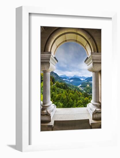 View from Neuschwanstein Castle in the Bavarian Alps of Germany.-SeanPavonePhoto-Framed Photographic Print