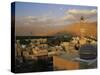 View from Nizwa Fort to Western Hajar Mountains, Nizwa, Oman, Middle East-Ken Gillham-Stretched Canvas